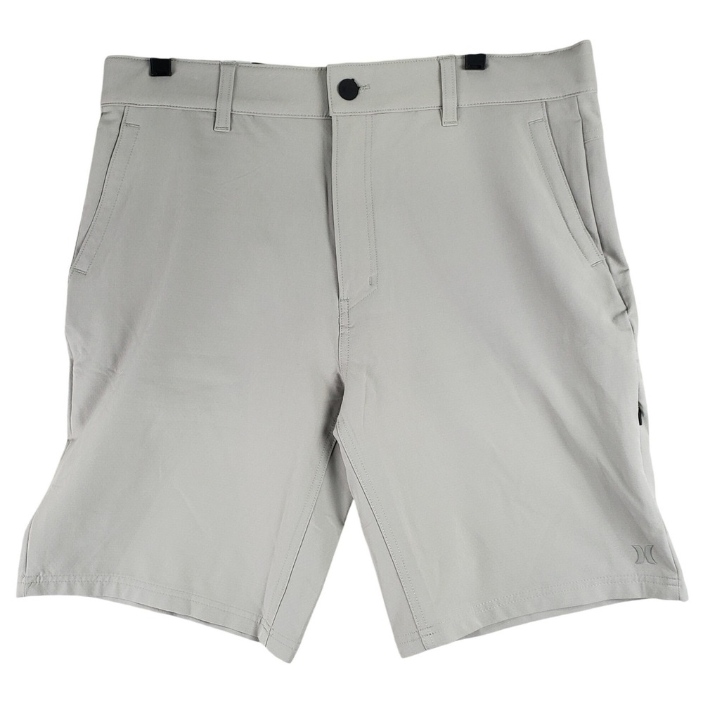 Hurley Trek Hybrid 20" Length Shorts Mens 34 Light Grey Gorpcore Activewear
